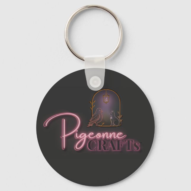 Porte-clés Pigeonne Crafts Logo v2 – Keychain (Recto)