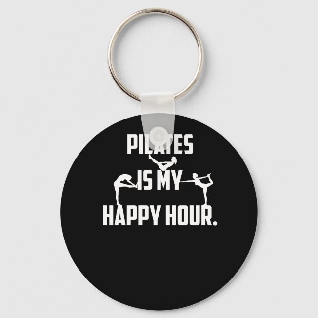 Porte-clés Pilates est mon happy hour (Recto)