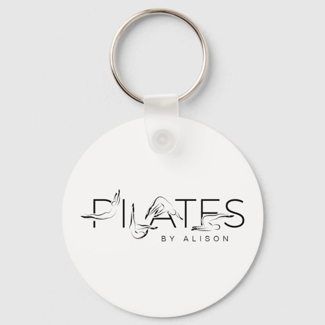 Porte-clés Pilates Instructor Pilates Lettres Classique (Recto)