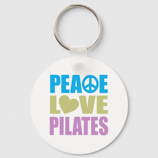 Porte-clés Pilates Peace Love (Recto)