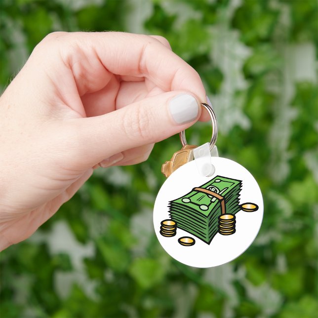 Porte-clés Pile d'argent avec pièces d'argent (Créateur téléchargé)