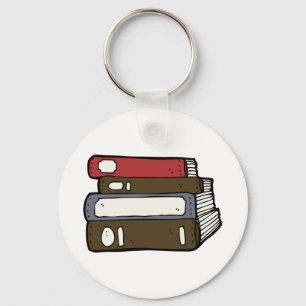 Porte-clés Pile de livres Bibliothèque Lecture