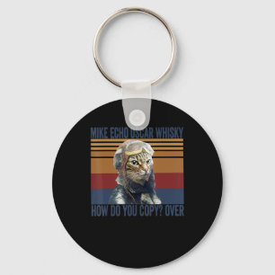Porte-clés Pilote de chat Mike Echo Oscar Whisky Costume cade