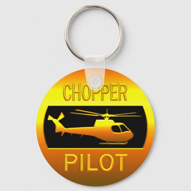Porte-clés Pilote d'hélicoptère (Recto)