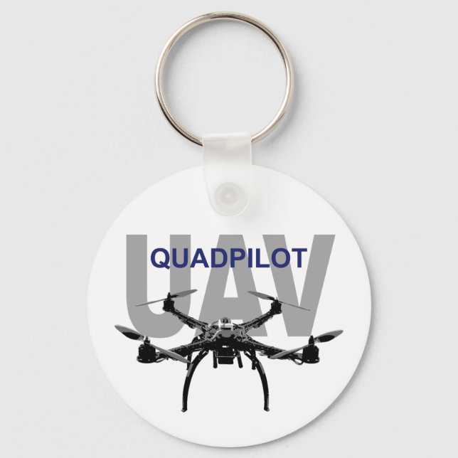 Porte-clés Pilote Quadcopter UAV Quadpilot (Recto)