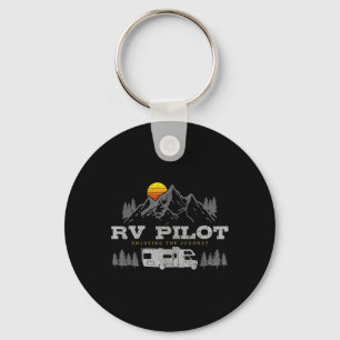Porte-clés Pilotes de camping-car vintage montagne randonnée