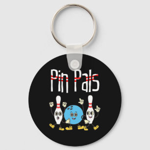 Porte-clés Pin Pals Bowling Ball Et Pins Danser Mème Kawaii
