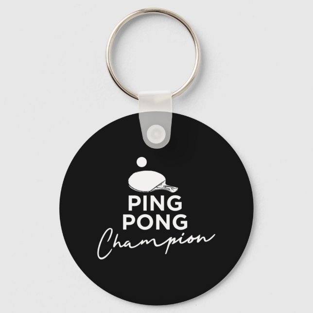 Porte-clés Ping Pong Champion de tennis de table (Recto)