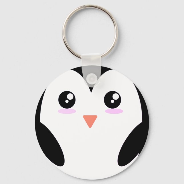 Porte-clés Pingouin, Animal, Kawaii (Recto)