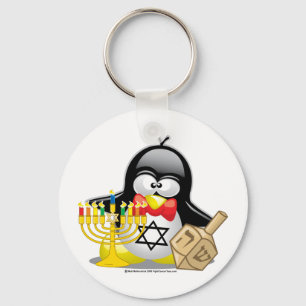 Porte-clés Pingouin de Hanoukka