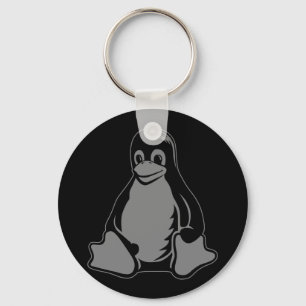Porte-clés Pingouin de Tux - (Linux, Open Source, Copyleft,