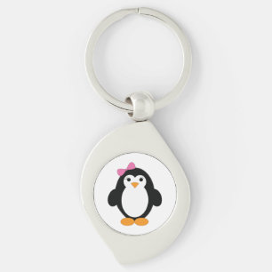 Porte-clés Pingouin fille mignonne