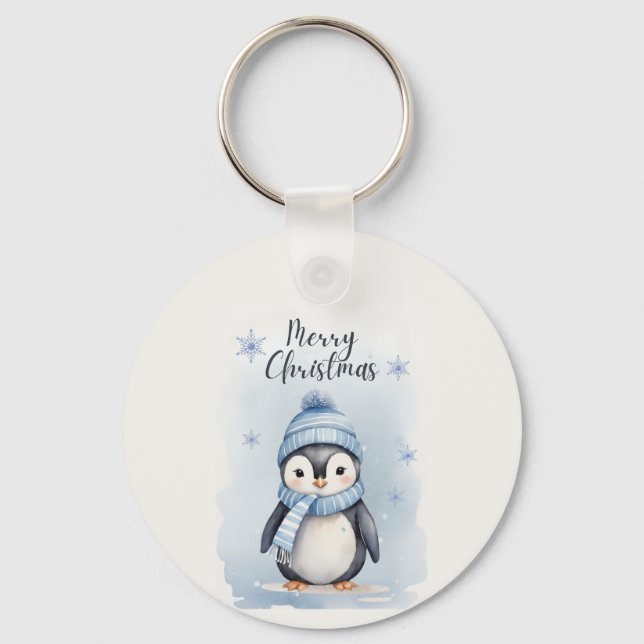 Porte-clés "Pingouin mignon" (Recto)