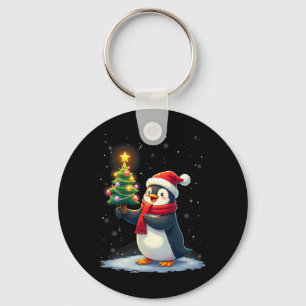 Porte-clés Pingouin mignon arbre de Noël Pyjama Filles Garçon