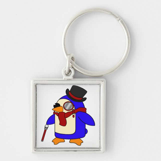 Porte-clés Pingouin rouge (Devant)