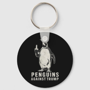 Porte-clés Pingouins, palmes, pingouins du doigt moyen contre