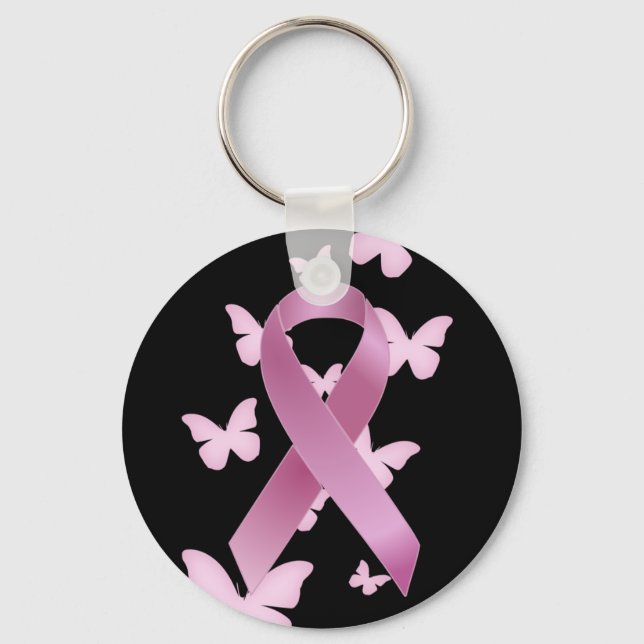 Porte-clés Pink Aware Ribbon (Recto)