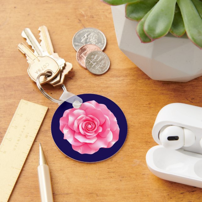 Porte-clés Pink Camellia Bloom (Bureau)