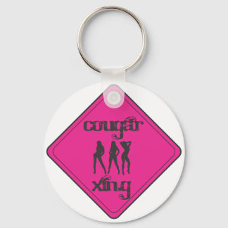 Porte-clés Pink Cougar Crossing 3 dames