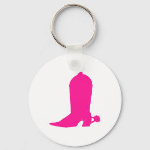 Porte-clés Pink Cowgirl Boot