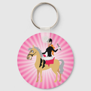 Porte-clés Pink Equestrian
