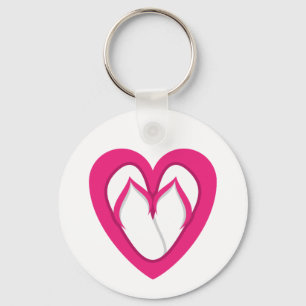 Porte-clés pink flip flop design 2