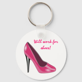 Porte-clés Pink High Heel Shoe Keychain