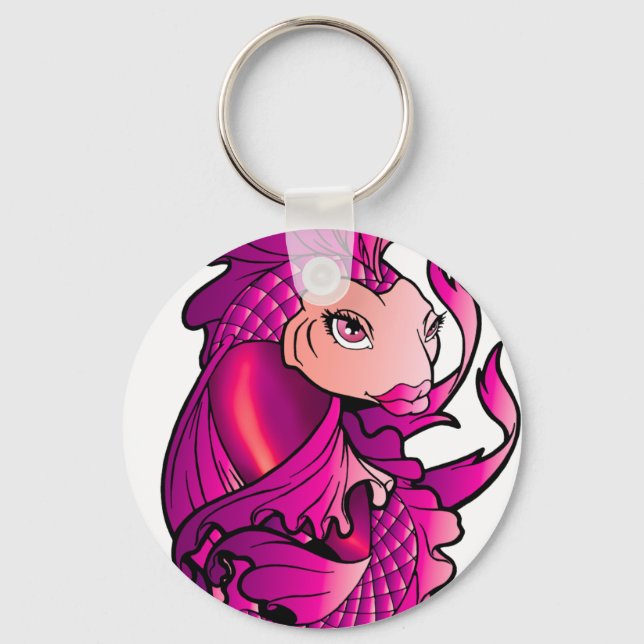 Porte-clés Pink koi (Recto)