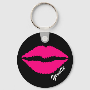Porte-clés Pink Lip Print Custom Key Chain
