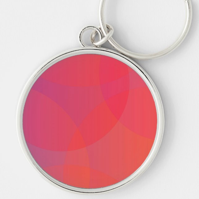 Porte-clés Pink, orange, modern, simple, cool, trendy art (Devant)