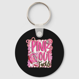 Porte-clés Pink Out Tackle cancer du sein Sensibilisation Rub
