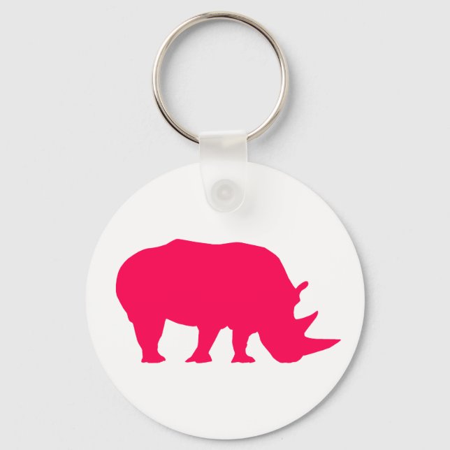 Porte-clés Pink Rhino (Recto)