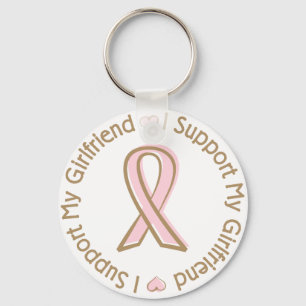 Porte-clés Pink Ribbon Breast Cancer Support Girlfriend