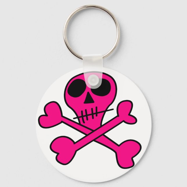 Porte-clés pink skull (Recto)