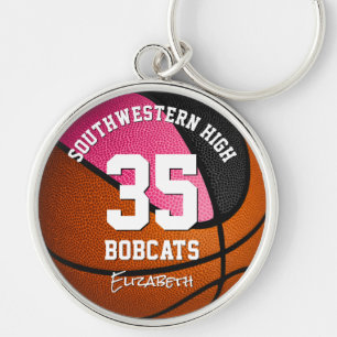 Porte-clés pink sports team name girball