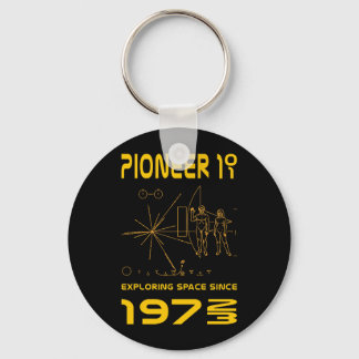 Porte-clés Pioneer 10 & 11 | Space 1972 & 1973 | gold