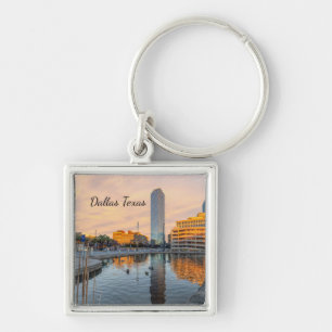 Porte-clés Pioneer Plaza Pond Morning Square Keychain