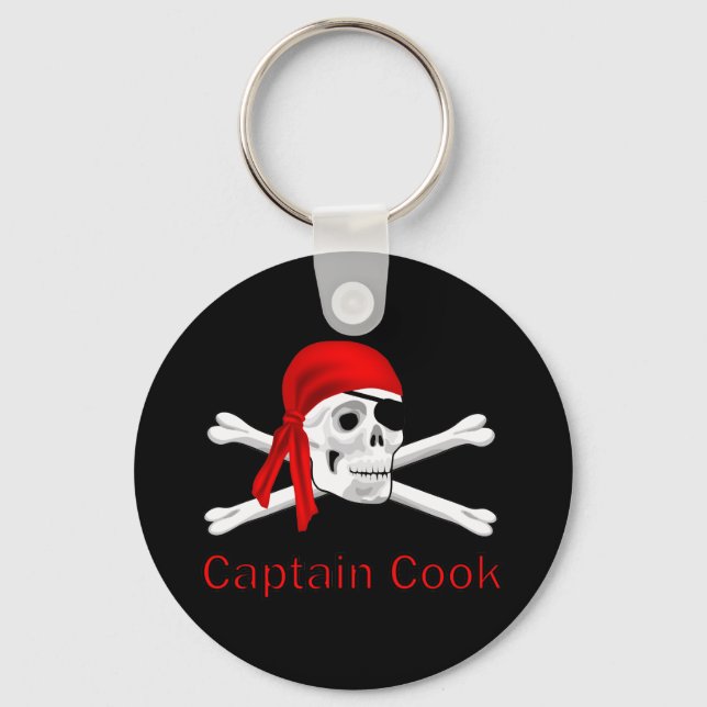 Porte-clés Pirate capitaine Cook Porte - clé (Recto)