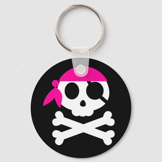 Porte-clés Pirate crâne avec Bandanna (Recto)