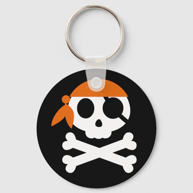 Porte-clés Pirate crâne avec Bandanna (Recto)