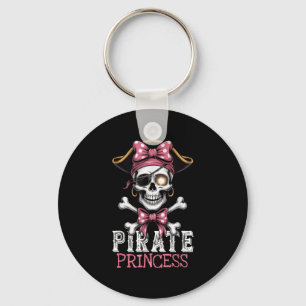 Porte-clés Pirate de crâne Princesse Crossbones Halloween pou