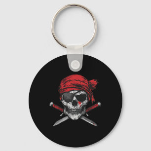 Porte-clés Pirate Drapeau Crâne Et Crossbones Squelette Graph