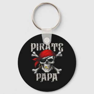 Porte-clés Pirate Papa Jolly roger Drapeau Et Crossbones Crân