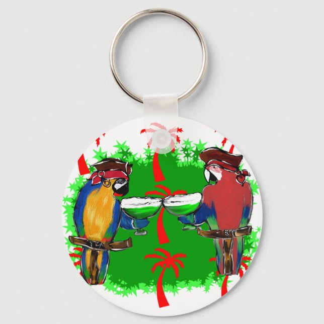 PORTE-CLÉS PIRATE PARROTS (Recto)