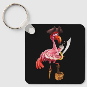 Porte-clés Pirate rose Flamant rose Filles Oeil Patch Hallowe