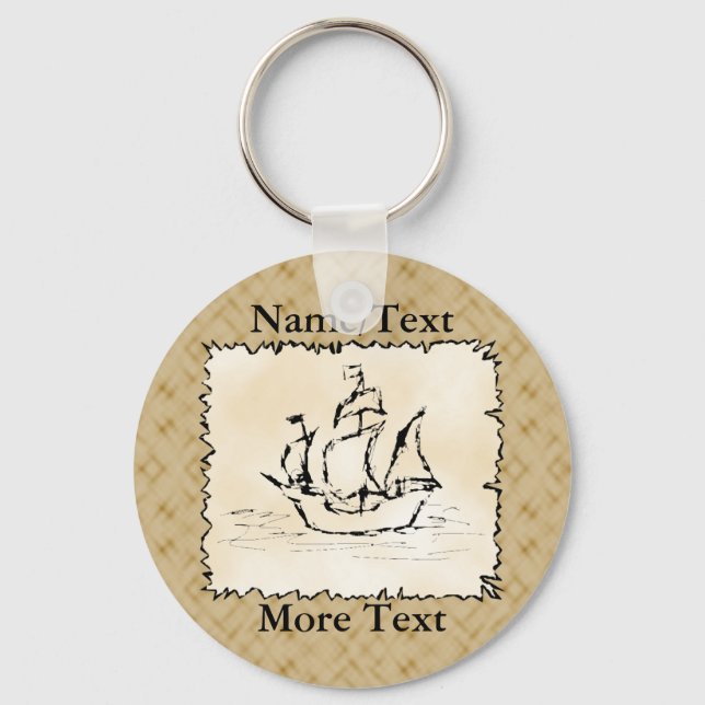 Porte-clés Pirate Ship. (Recto)