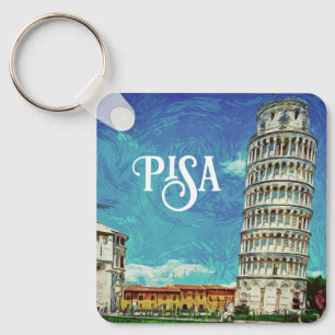 Porte-clés Pisa Italie europe Peinture colorée