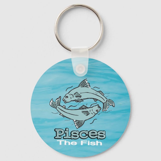 Porte-clés Pisces The Fish astrological sign keychain (Recto)