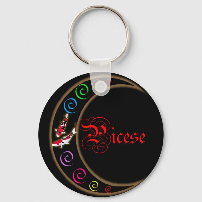 Porte-clés Pisces Zodiac Moon (Recto)