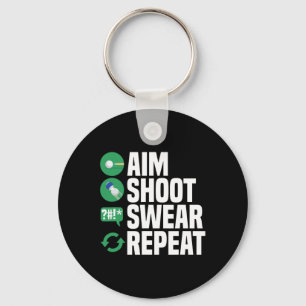 Porte-clés Piscine Aim Shoot Swear Funny